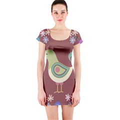 Easter Short Sleeve Bodycon Dress by Valentinaart