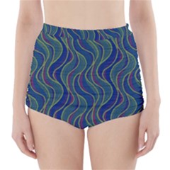 Pattern High-waisted Bikini Bottoms by Valentinaart