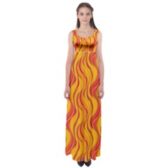 Pattern Empire Waist Maxi Dress by Valentinaart