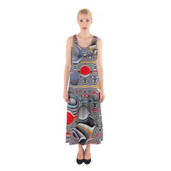 Changing Forms Abstract Sleeveless Maxi Dress by digitaldivadesigns