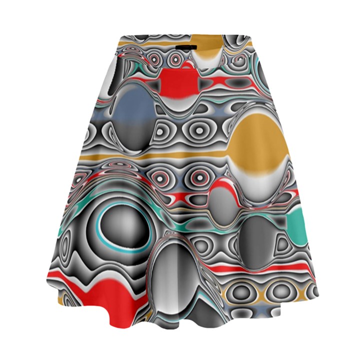 Changing Forms Abstract High Waist Skirt