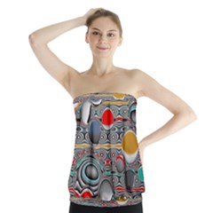 Changing Forms Abstract Strapless Top by digitaldivadesigns