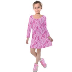 Pattern Kids  Long Sleeve Velvet Dress