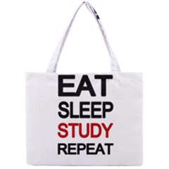 Eat Sleep Study Repeat Mini Tote Bag by Valentinaart