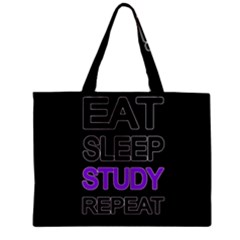 Eat Sleep Study Repeat Zipper Mini Tote Bag by Valentinaart