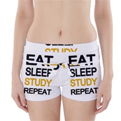Eat sleep study repeat Boyleg Bikini Wrap Bottoms