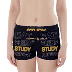 Eat Sleep Study Repeat Boyleg Bikini Wrap Bottoms by Valentinaart