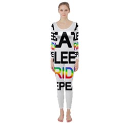 Eat Sleep Pride Repeat Long Sleeve Catsuit by Valentinaart