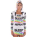 Eat sleep pride repeat Women s Long Sleeve Hooded T-shirt View1