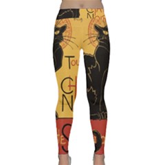 Black Cat Classic Yoga Leggings by Valentinaart