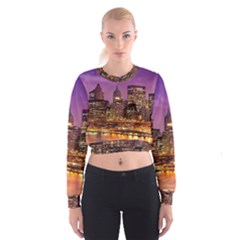 City Night Cropped Sweatshirt