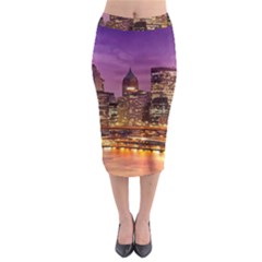 City Night Midi Pencil Skirt