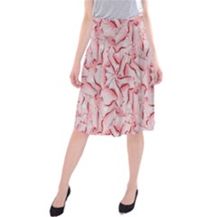 Intricate Texture Pattern Midi Beach Skirt by dflcprintsclothing