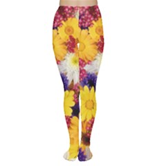 Colorful Flowers Pattern Women s Tights