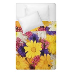 Colorful Flowers Pattern Duvet Cover Double Side (Single Size)