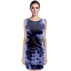 Space Sleeveless Velvet Midi Dress