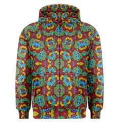 Geometric Multicolored Print Men s Zipper Hoodie by dflcprintsclothing