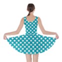 Sleeping Kitties Polka Dots Teal Skater Dress View2