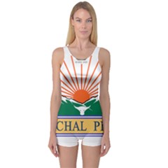 Seal Of Indian State Of Arunachal Pradesh  One Piece Boyleg Swimsuit by abbeyz71