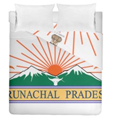 Indian State Of Arunachal Pradesh Seal Duvet Cover Double Side (queen Size) by abbeyz71