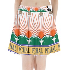 Indian State Of Arunachal Pradesh Seal Pleated Mini Skirt by abbeyz71