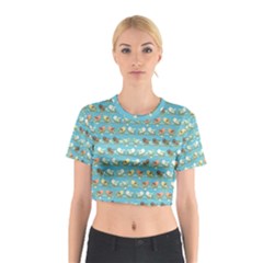 Assorted Birds Pattern Cotton Crop Top by linceazul