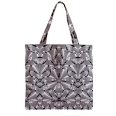 Modern Oriental Ornate Zipper Grocery Tote Bag by dflcprints