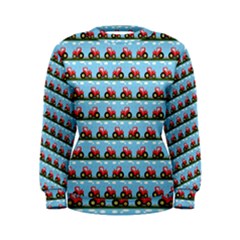 Toy Tractor Pattern Women s Sweatshirt