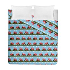 Toy Tractor Pattern Duvet Cover Double Side (full/ Double Size)