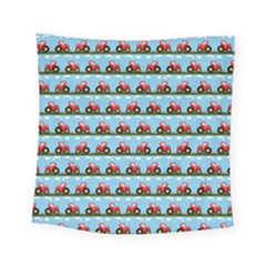 Toy Tractor Pattern Square Tapestry (small)