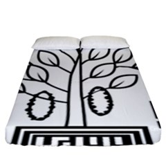 Seal Of Indian State Of Bihar  Fitted Sheet (king Size) by abbeyz71