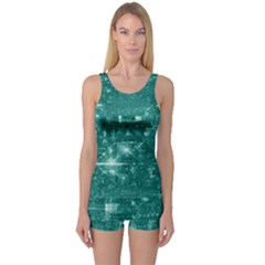 /r/place Emerald One Piece Boyleg Swimsuit by rplace