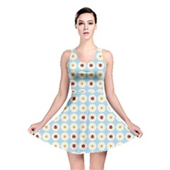 Ladybugs Pattern Reversible Skater Dress