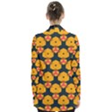 Yellow pink shapes pattern   Women s Open Front Pockets Cardigan View2