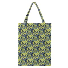 Black And Yellow Pattern Classic Tote Bag by linceazul