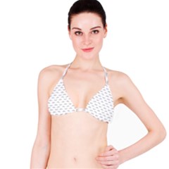 Pop Art Style Crabs Motif Pattern Bikini Top