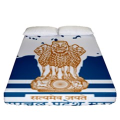 Seal Of Indian Sate Of Himachal Pradesh Fitted Sheet (queen Size)