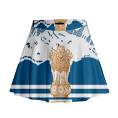 Seal Of Indian Sate Of Himachal Pradesh Mini Flare Skirt by abbeyz71