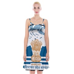 Seal Of Indian Sate Of Himachal Pradesh Spaghetti Strap Velvet Dress by abbeyz71