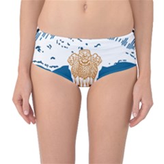 Seal Of Indian Sate Of Himachal Pradesh Mid-waist Bikini Bottoms by abbeyz71