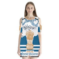 Seal Of Indian Sate Of Himachal Pradesh Shoulder Cutout Velvet  One Piece by abbeyz71