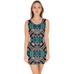 Geometric Arabesque Sleeveless Bodycon Dress by linceazul