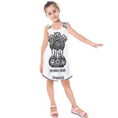 Seal Of Indian State Of Meghalaya Kids  Sleeveless Dress by abbeyz71