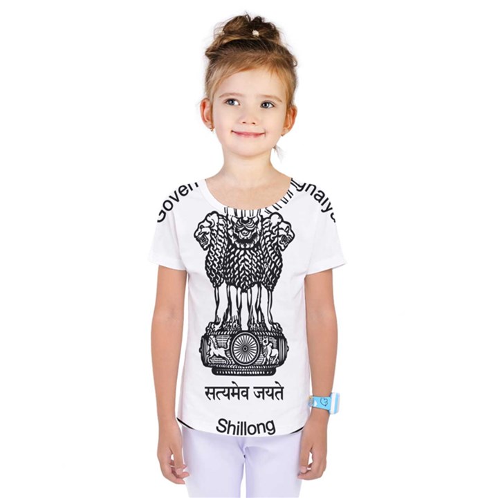 Seal of Indian State of Meghalaya Kids  One Piece Tee