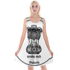 Seal Of Indian State Of Meghalaya Reversible Velvet Sleeveless Dress by abbeyz71