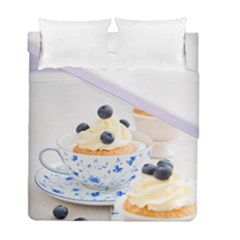 Blueberry Cupcakes Duvet Cover Double Side (full/ Double Size) by Coelfen