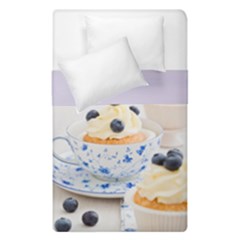 Blueberry Cupcakes Duvet Cover Double Side (single Size) by Coelfen