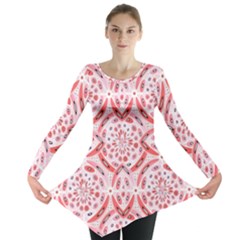 Geometric Harmony Long Sleeve Tunic  by linceazul