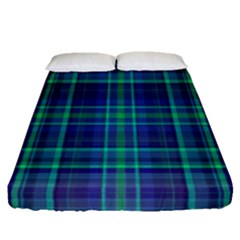 Plaid Design Fitted Sheet (queen Size)