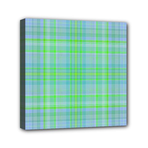 Plaid design Mini Canvas 6  x 6 